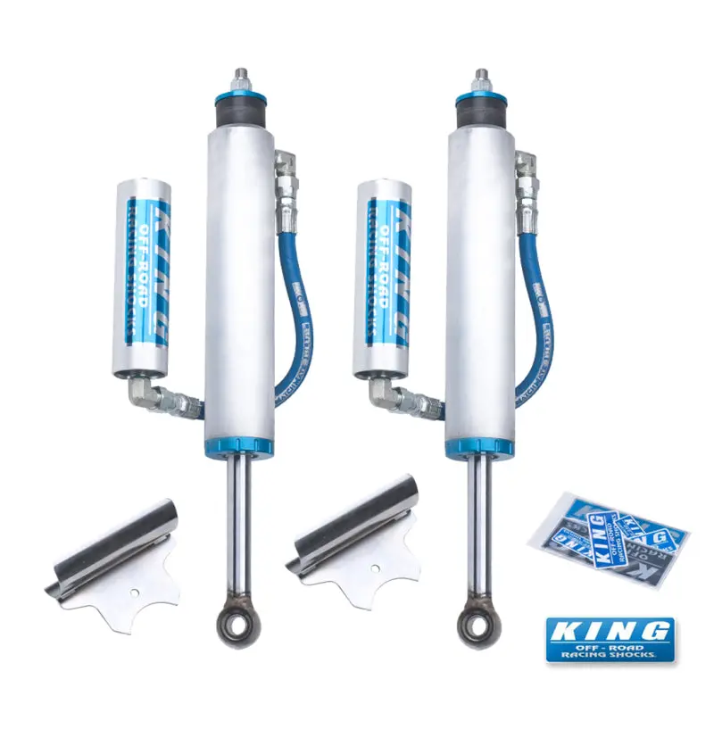 King Shocks 2.5-Inch Remote Reservoir Front Shock Pair For 2002–2010 Hummer H2 1